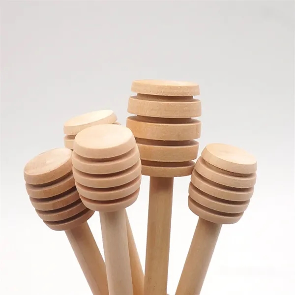 3 Inch Wooden Honey Dipper Sticks - 3 Inch Wooden Honey Dipper Sticks - Image 3 of 3