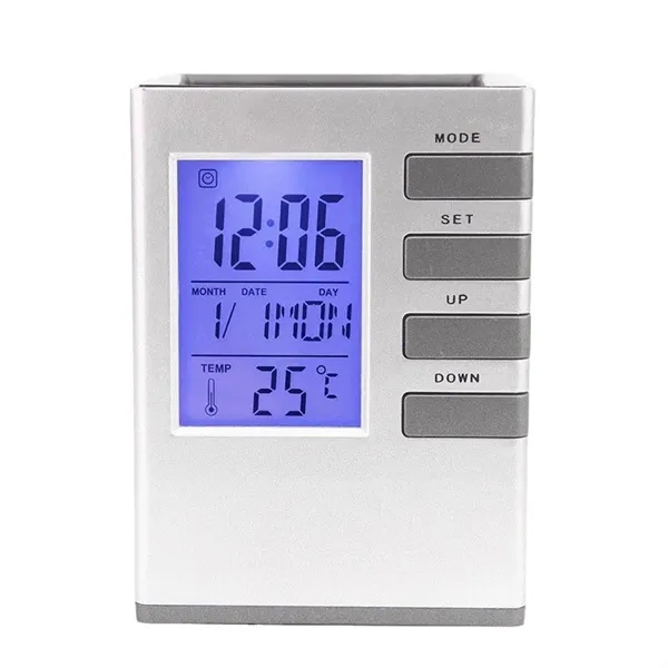 Multifunction Desktop Companion with LCD Alarm Clock - Multifunction Desktop Companion with LCD Alarm Clock - Image 2 of 3
