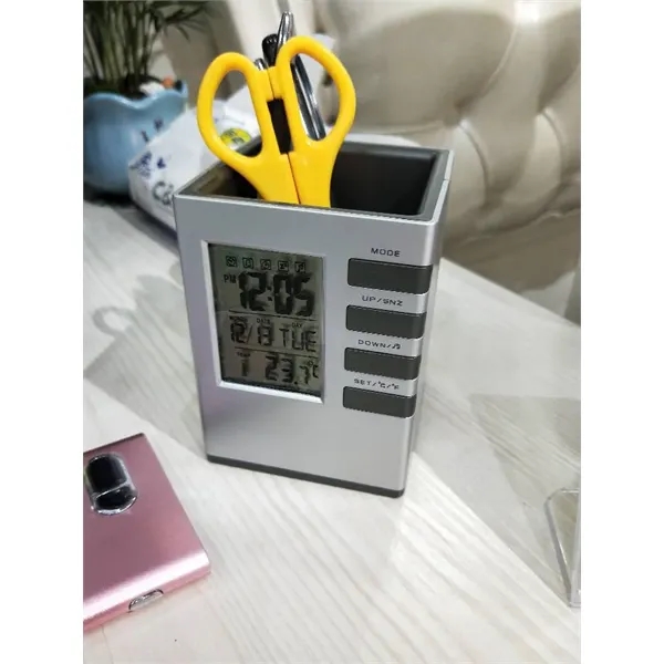 Multifunction Desktop Companion with LCD Alarm Clock - Multifunction Desktop Companion with LCD Alarm Clock - Image 3 of 3