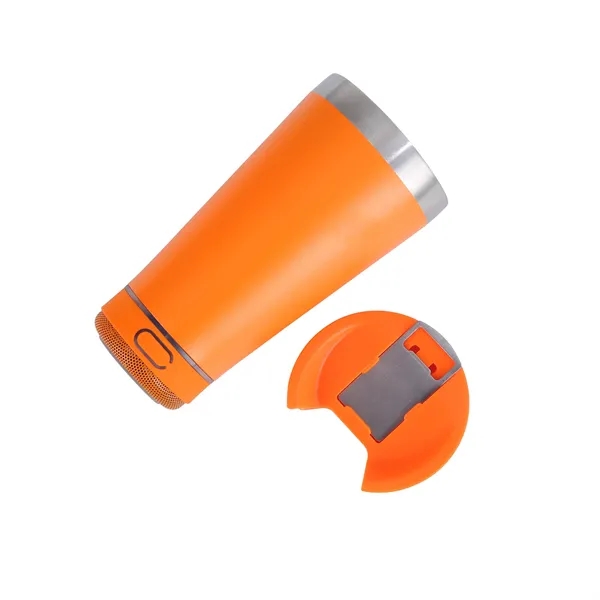 Stainless Steel Tumbler with Speaker - Stainless Steel Tumbler with Speaker - Image 1 of 5