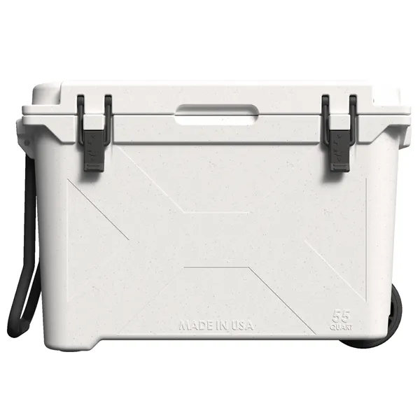 55 qt Wheeled Cooler -  Made in USA - Decoration Available - 55 qt Wheeled Cooler -  Made in USA - Decoration Available - Image 0 of 9
