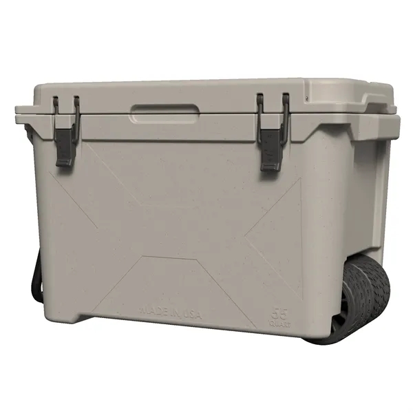 55 qt Wheeled Cooler -  Made in USA - Decoration Available - 55 qt Wheeled Cooler -  Made in USA - Decoration Available - Image 3 of 9