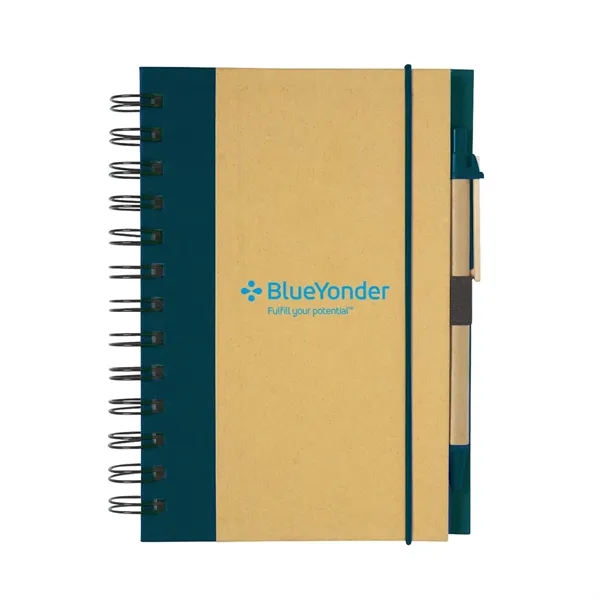 Eco-Inspired Spiral Notebook & Pen - Eco-Inspired Spiral Notebook & Pen - Image 2 of 7