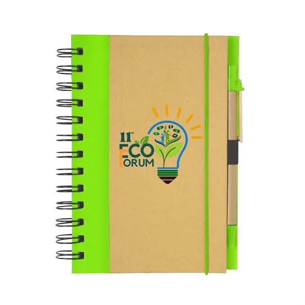 Full color Eco-Inspired Spiral Notebook & Pen - Full color Eco-Inspired Spiral Notebook & Pen - Image 2 of 7