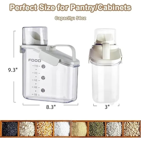 54oz/1.6L Cereal Containers Storage - 54oz/1.6L Cereal Containers Storage - Image 5 of 5