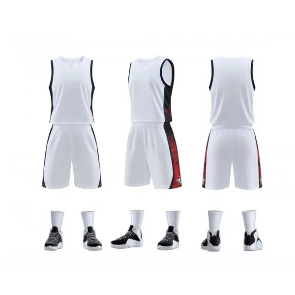 Basketball uniform printing set Men's summer student sports - Basketball uniform printing set Men's summer student sports - Image 2 of 6