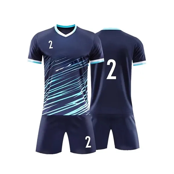 Football suit set Male custom summer new short -sleeved jers - Football suit set Male custom summer new short -sleeved jers - Image 2 of 5