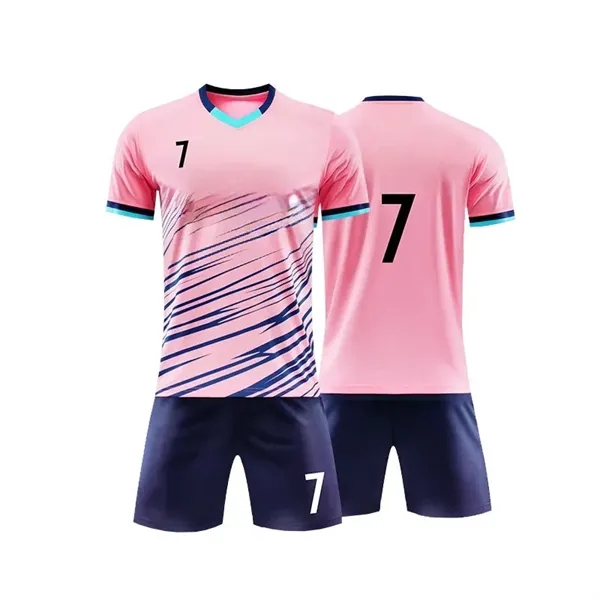 Football suit set Male custom summer new short -sleeved jers - Football suit set Male custom summer new short -sleeved jers - Image 4 of 5