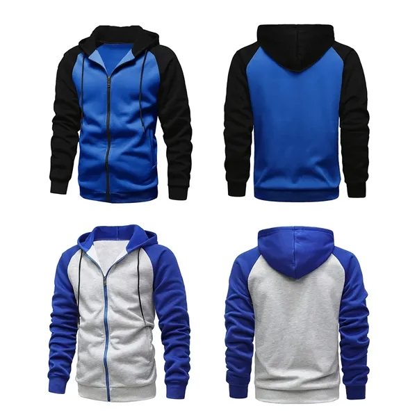 Zip Up Mens Hoodies - Zip Up Mens Hoodies - Image 1 of 2