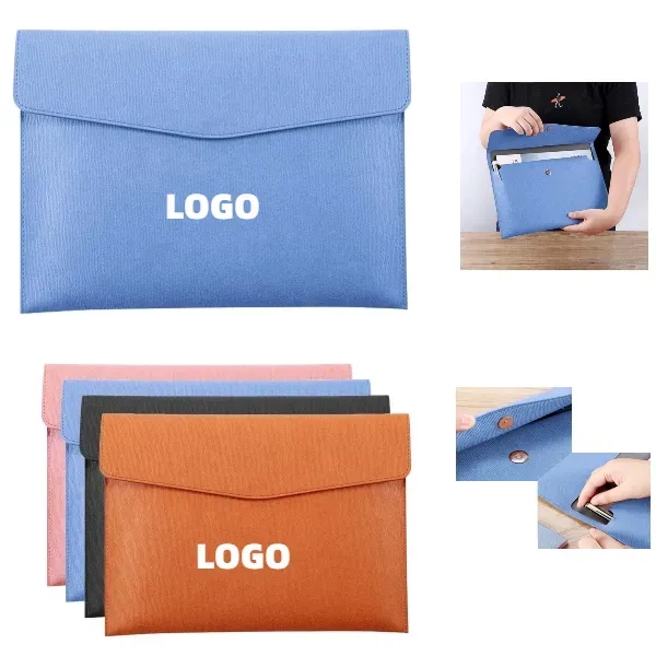 PU Leather A4 File Folder Document Holder - PU Leather A4 File Folder Document Holder - Image 0 of 4