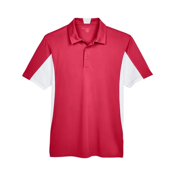 Harriton Men's Side Blocked Micro-Pique Polo - Harriton Men's Side Blocked Micro-Pique Polo - Image 8 of 8