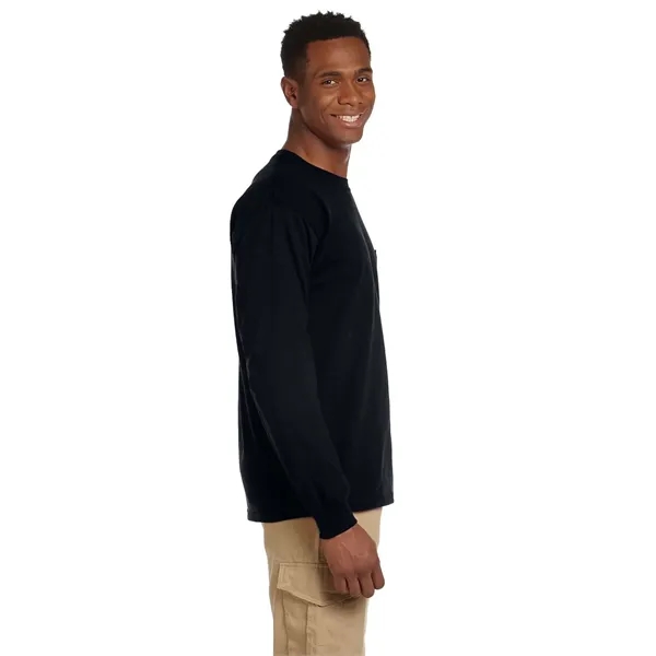 Gildan Adult Ultra Cotton® Long-Sleeve Pocket T-Shirt - Gildan Adult Ultra Cotton® Long-Sleeve Pocket T-Shirt - Image 30 of 48