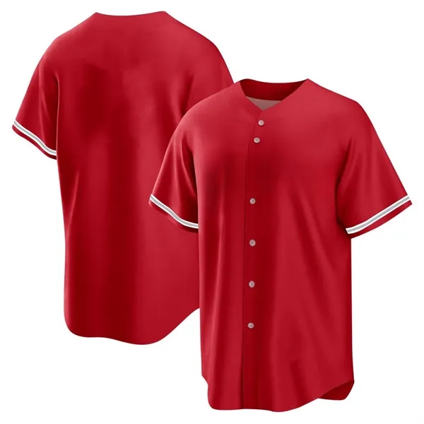 Custom Short Sleeve Baseball Jersey for Men - Custom Short Sleeve Baseball Jersey for Men - Image 3 of 6