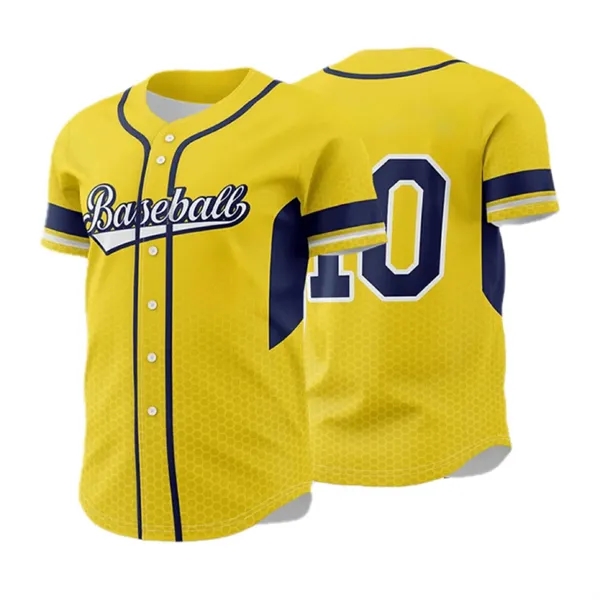 Custom Short Sleeve Baseball Jersey for Men - Custom Short Sleeve Baseball Jersey for Men - Image 5 of 6