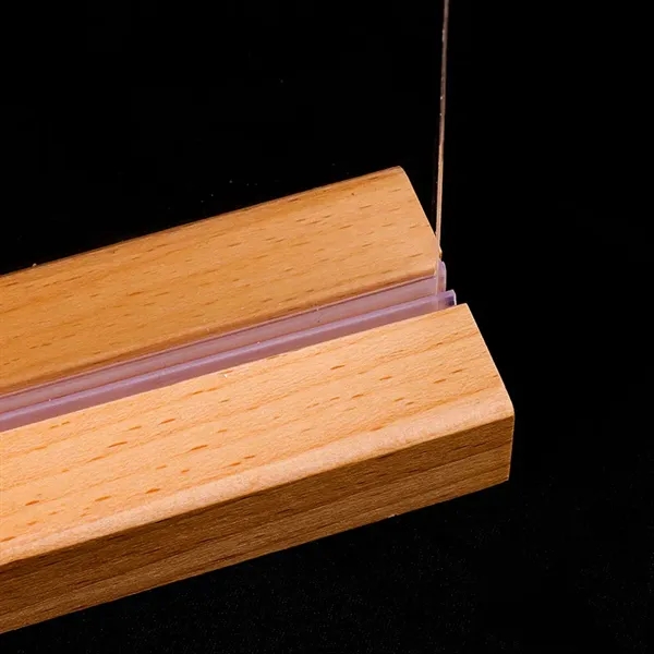 Acrylic Display Stand Solid Wood - Acrylic Display Stand Solid Wood - Image 3 of 6
