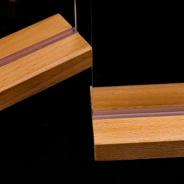 Acrylic Display Stand Solid Wood - Acrylic Display Stand Solid Wood - Image 4 of 6
