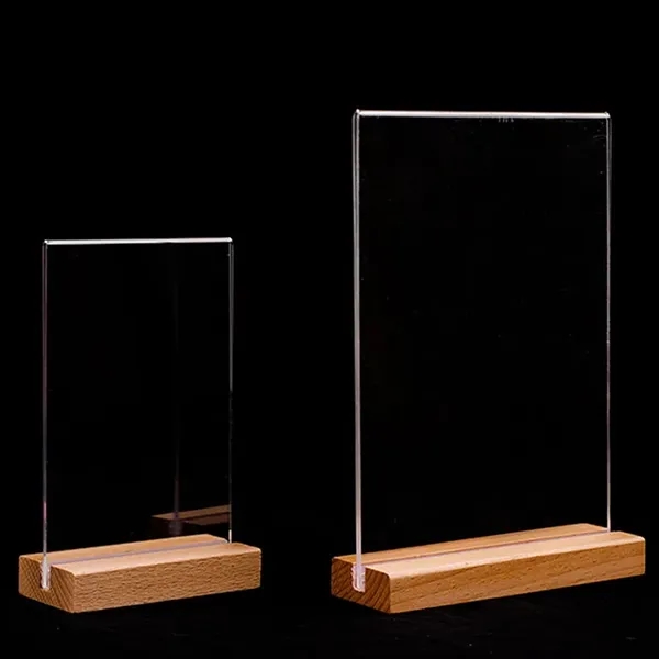 Acrylic Display Stand Solid Wood - Acrylic Display Stand Solid Wood - Image 6 of 6