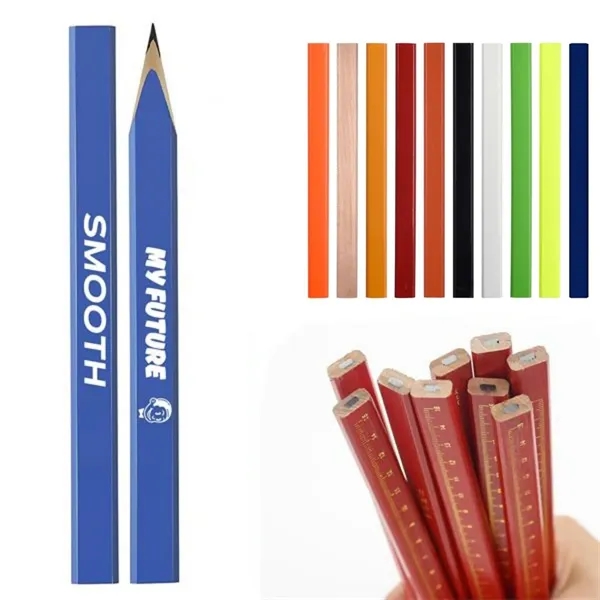 Full Color Octagonal Calibration Carpenter Pencil - Full Color Octagonal Calibration Carpenter Pencil - Image 0 of 8
