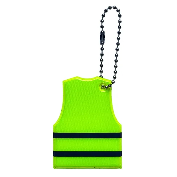 Creative PVC Reflective Vest Keychain - Creative PVC Reflective Vest Keychain - Image 1 of 8
