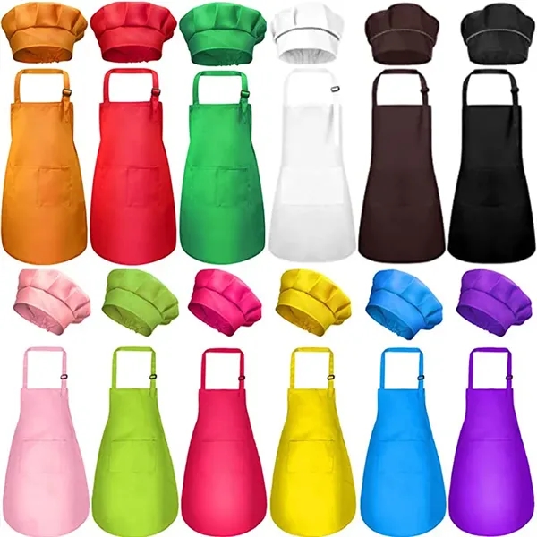 Unisex Kids Child Kitchen Apron Chef Cooking Baking Painting - Unisex Kids Child Kitchen Apron Chef Cooking Baking Painting - Image 3 of 3