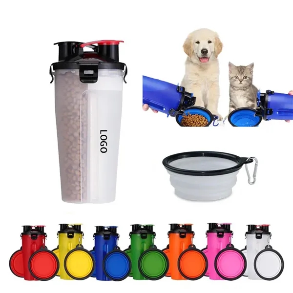Outdoor Pet Food Water Cup Set With Bowl - Outdoor Pet Food Water Cup Set With Bowl - Image 0 of 7