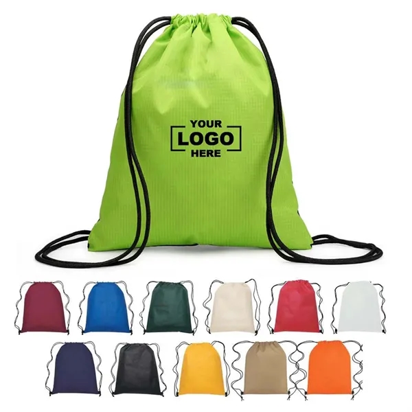 Nylon Drawstring Backpack - Nylon Drawstring Backpack - Image 0 of 5