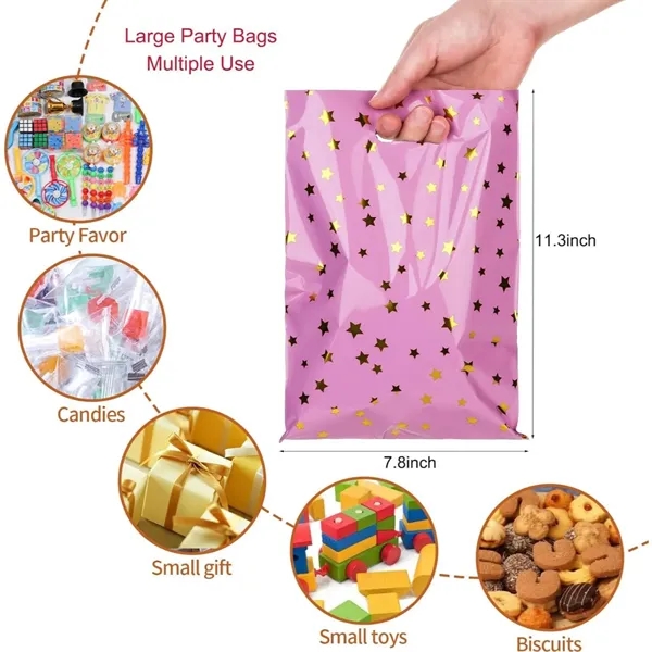 Plastic party candy bags with sparkling stars - Plastic party candy bags with sparkling stars - Image 2 of 8
