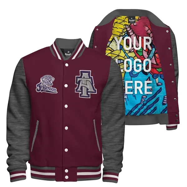 Cotton Fleece Varsity Jacket - Cotton Fleece Varsity Jacket - Image 15 of 15