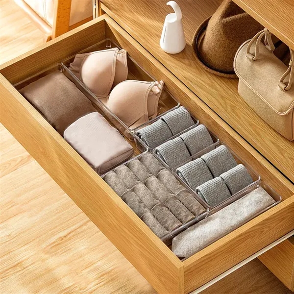 Desk Drawer Divider Organizers and Storage Bins for Makeup, - Desk Drawer Divider Organizers and Storage Bins for Makeup, - Image 2 of 3