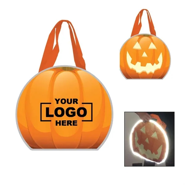 Reflective Halloween Pumpkin Tote Bag - Reflective Halloween Pumpkin Tote Bag - Image 0 of 4