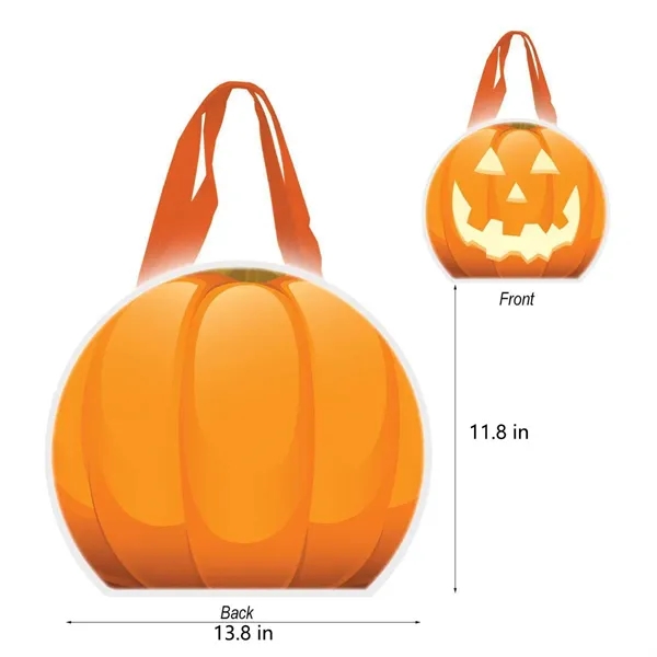 Reflective Halloween Pumpkin Tote Bag - Reflective Halloween Pumpkin Tote Bag - Image 1 of 4