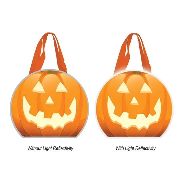 Reflective Halloween Pumpkin Tote Bag - Reflective Halloween Pumpkin Tote Bag - Image 3 of 4