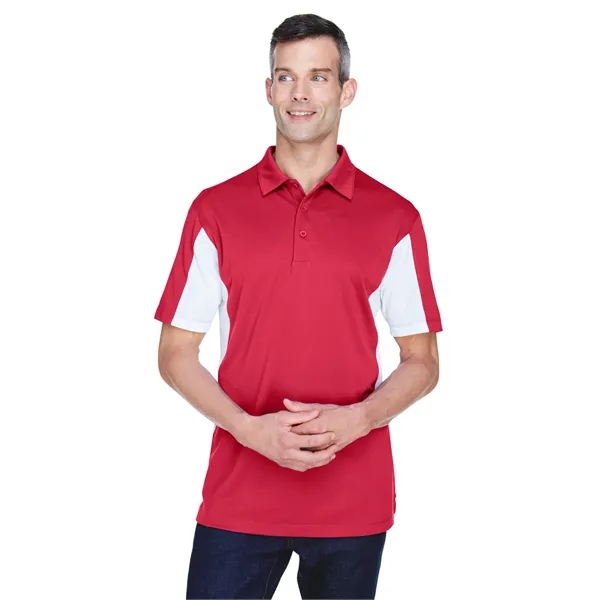 Harriton Men's Side Blocked Micro-Pique Polo - Harriton Men's Side Blocked Micro-Pique Polo - Image 1 of 8