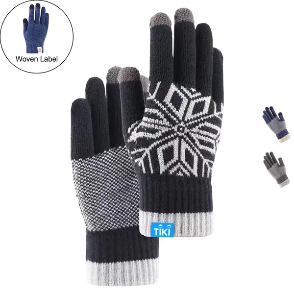 Cold Resistance Adult Male Gloves W/ 3 Finger Touch - Cold Resistance Adult Male Gloves W/ 3 Finger Touch - Image 0 of 7