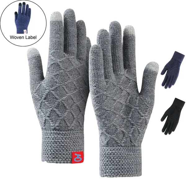 Cold Resistance Adult Winter Gloves W/ 2 Finger Touch - Cold Resistance Adult Winter Gloves W/ 2 Finger Touch - Image 0 of 4