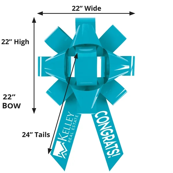 22" Bow with Door Hanger - 22" Bow with Door Hanger - Image 11 of 11