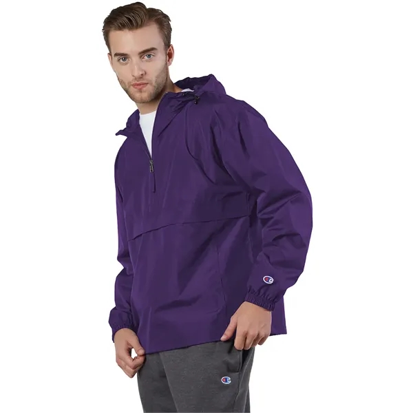 Champion Adult Packable Anorak Quarter-Zip Jacket - Champion Adult Packable Anorak Quarter-Zip Jacket - Image 90 of 105