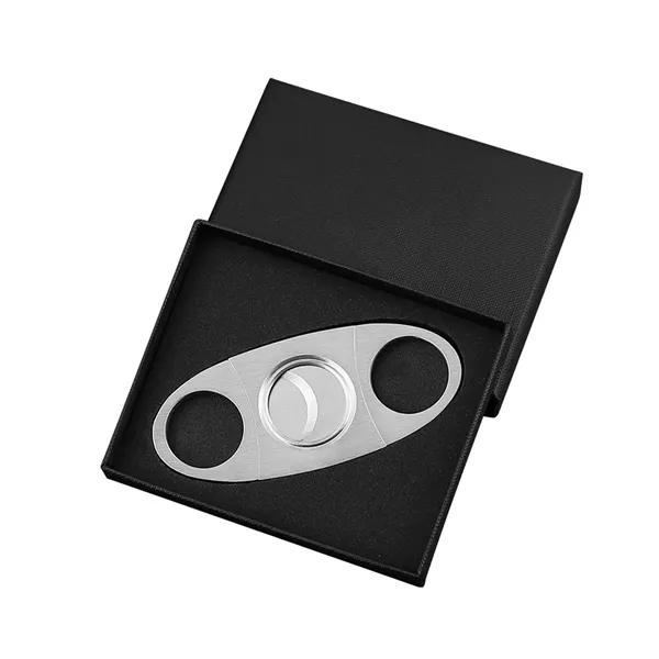 Custom Stainless Steel Cigar Cutter With Gift Box