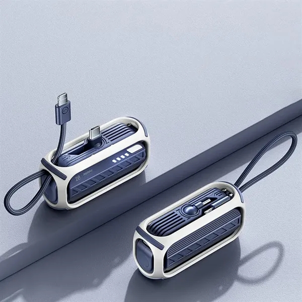 5000mAh Portable Power Bank Built-in Cable - 5000mAh Portable Power Bank Built-in Cable - Image 3 of 4