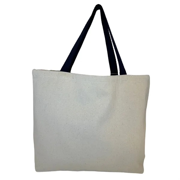 Medium Weight Canvas Tote Bag with Self Handles - Medium Weight Canvas Tote Bag with Self Handles - Image 4 of 8