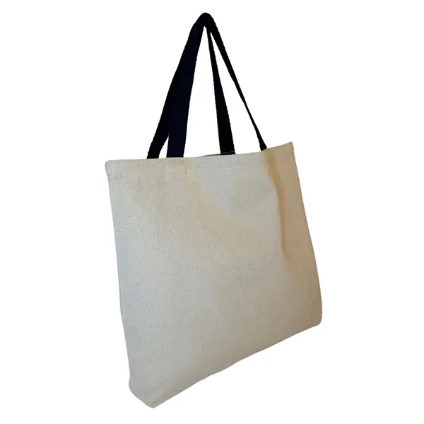 Medium Weight Canvas Tote Bag with Self Handles - Medium Weight Canvas Tote Bag with Self Handles - Image 3 of 8