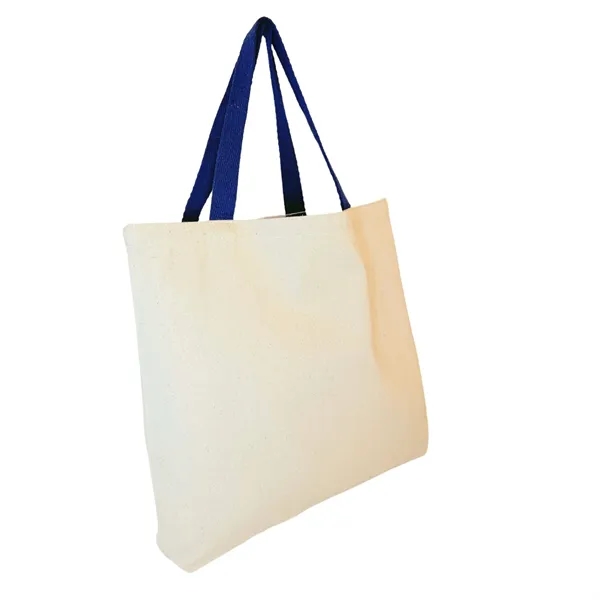 Medium Weight Canvas Tote Bag with Self Handles - Medium Weight Canvas Tote Bag with Self Handles - Image 6 of 8
