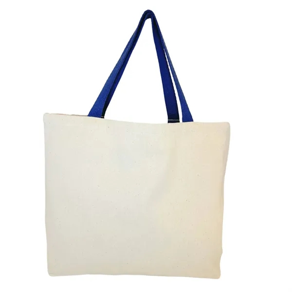 Medium Weight Canvas Tote Bag with Self Handles - Medium Weight Canvas Tote Bag with Self Handles - Image 5 of 8