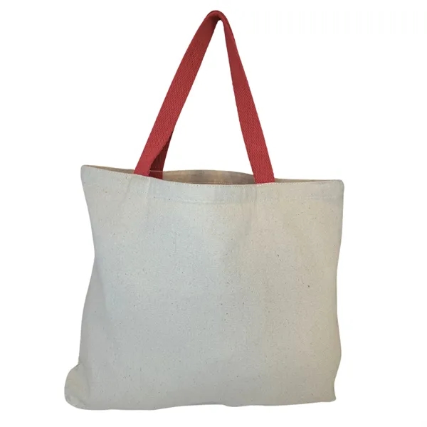 Medium Weight Canvas Tote Bag with Self Handles - Medium Weight Canvas Tote Bag with Self Handles - Image 7 of 8