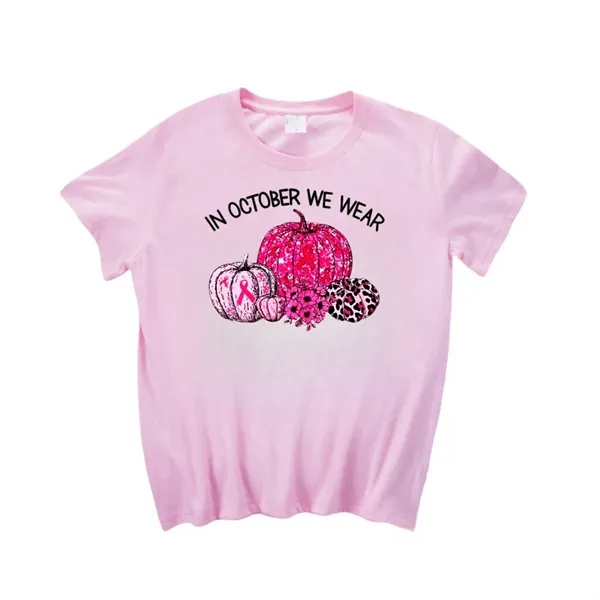 Fall Breast Cancer Awareness T-Shirt - Fall Breast Cancer Awareness T-Shirt - Image 1 of 5