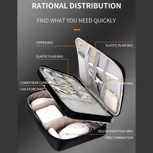 Double Layer Electronics Organizer - Double Layer Electronics Organizer - Image 3 of 4