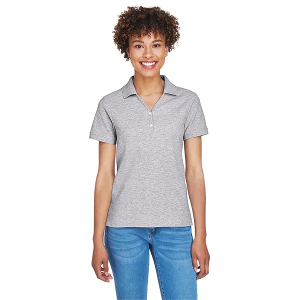 Devon & Jones Ladies' Pima Pique Y-Collar Polo - Devon & Jones Ladies' Pima Pique Y-Collar Polo - Image 47 of 142