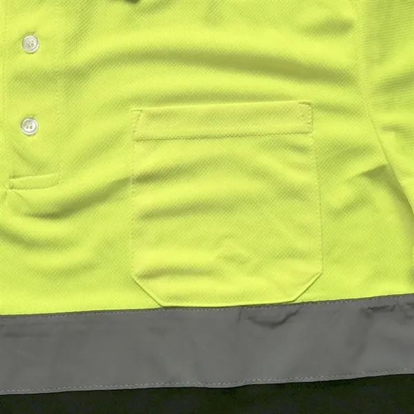 High Visibility Reflective Polo Shirt - High Visibility Reflective Polo Shirt - Image 5 of 8