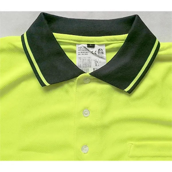 High Visibility Reflective Polo Shirt - High Visibility Reflective Polo Shirt - Image 8 of 8
