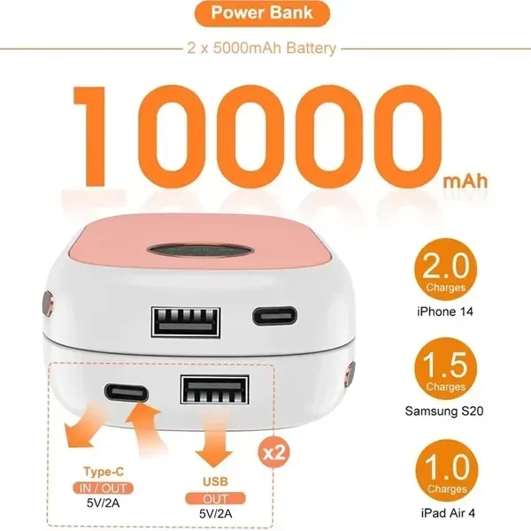 Magnetic Reusable Hand Warmer 10000 mAh 2 Pack - Magnetic Reusable Hand Warmer 10000 mAh 2 Pack - Image 1 of 3